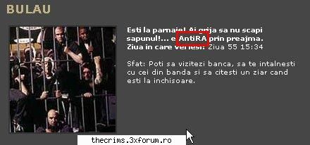 Caterincoteca - Zilele trecute intru si eu la bulau, ca tot omu - Stiri si barfe din Crims City