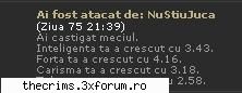 iata ca omul nu invata. joc de o zi reala, ataca si pierde... 
ce lamer! nustiujuca - etern