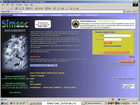 http://www.simsoc.com fotbal manager :D - meciuri aproximativ zi de zi :) echipele mele - Altceva(*nou)
